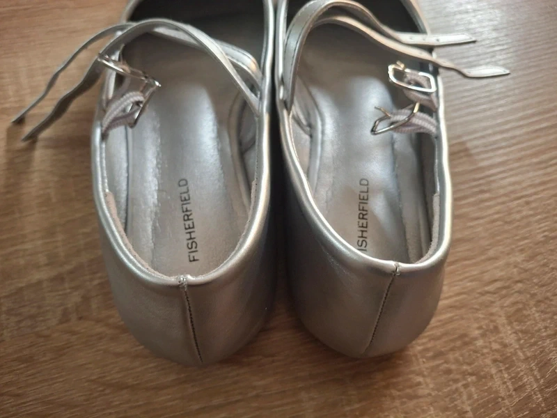 Nové strieborné balerínky Gate/Fisherfield 36 - 3