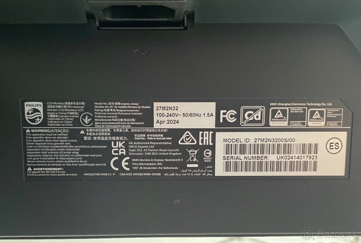 Monitor 27’ Philips 27N2M32 - 3