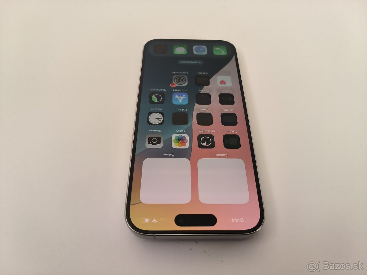 apple iphone 15 PRO 128gb White Titanium / Batéria 100% - 3