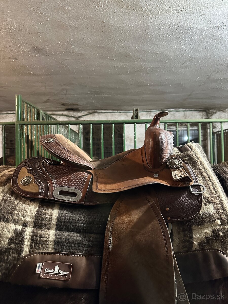 Westernové sedlo barell - 3