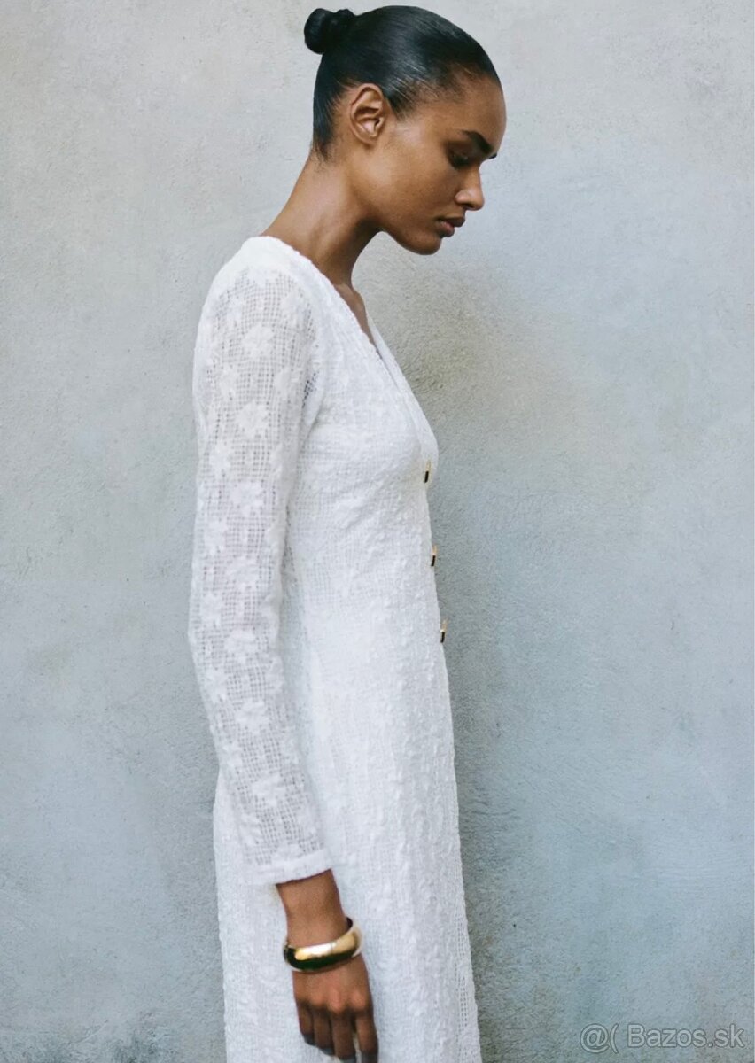 Háčkované midi šaty - 3