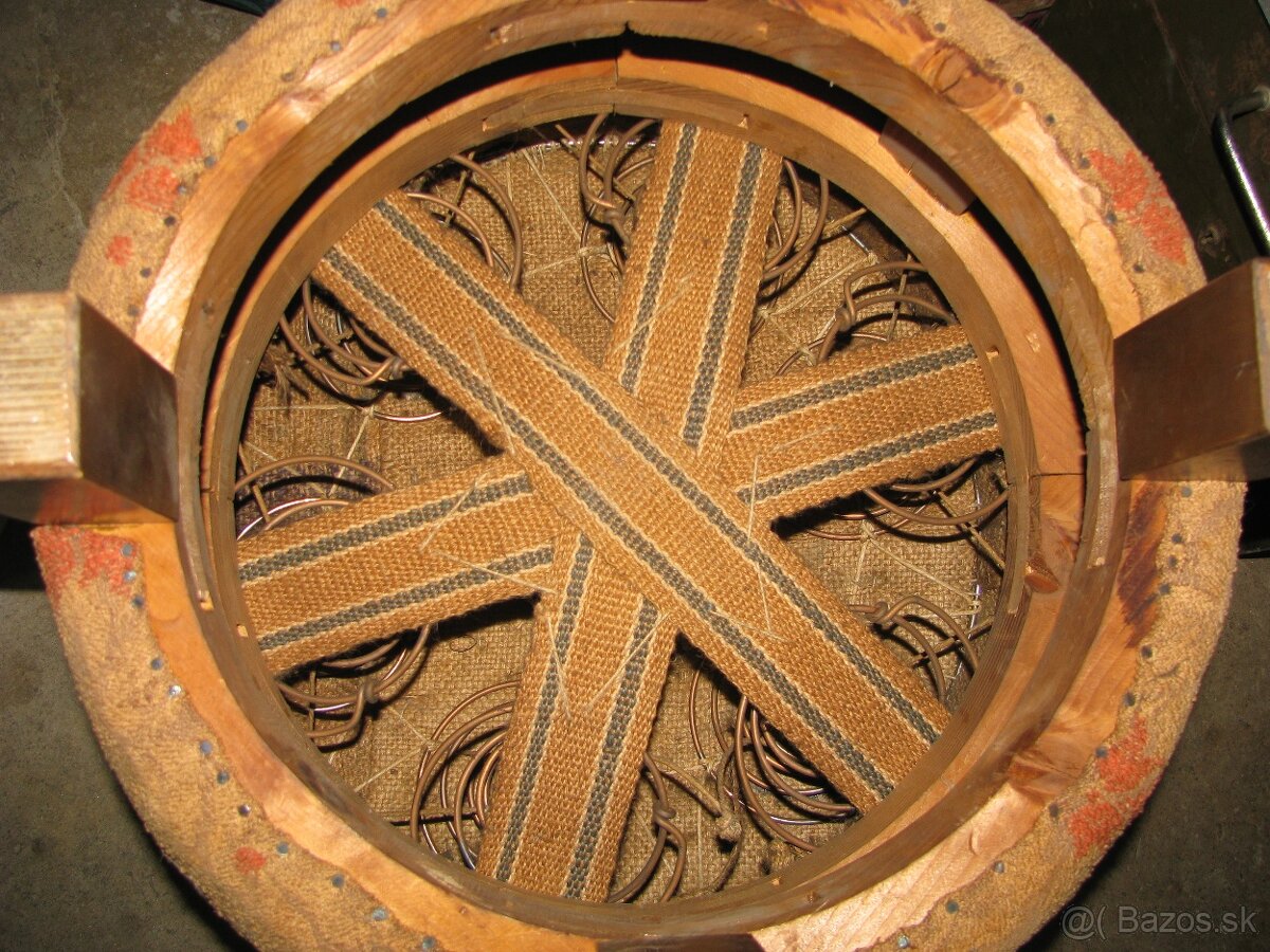 starožitný taburet - 3