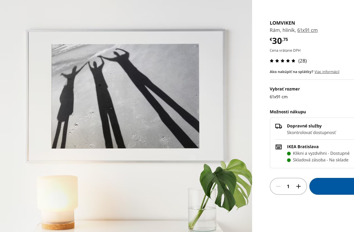 Ikea LOMVIKEN rám 61x91cm - 3
