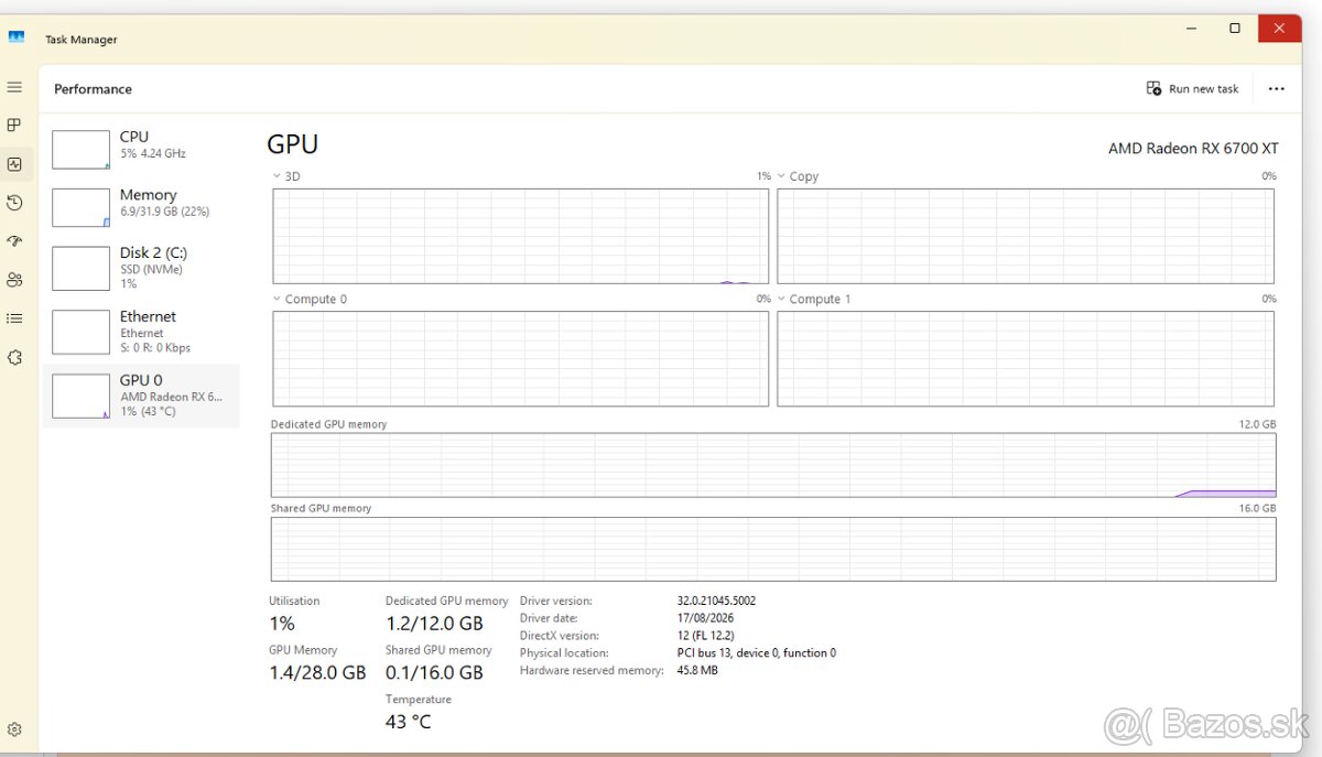 Rx 6700xt 12Gb Vram - 3
