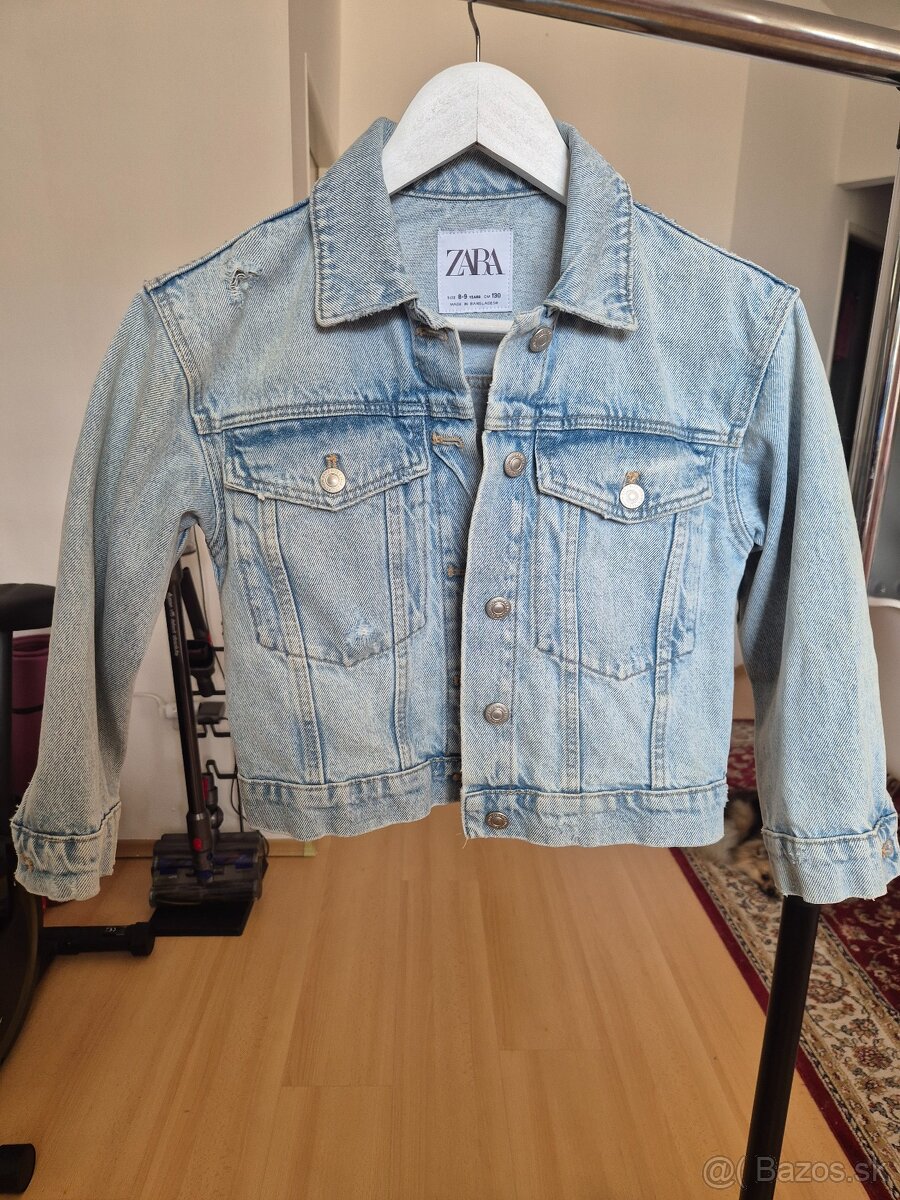 Dievčenska riflova bunda Zara veľkosť 8-9years/130cm - 3