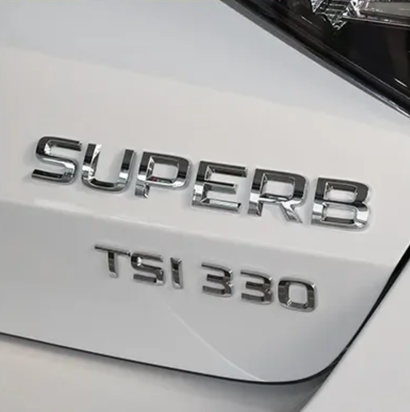 ŠKODA nápisy ČIERNE / CHROMOVE - 3