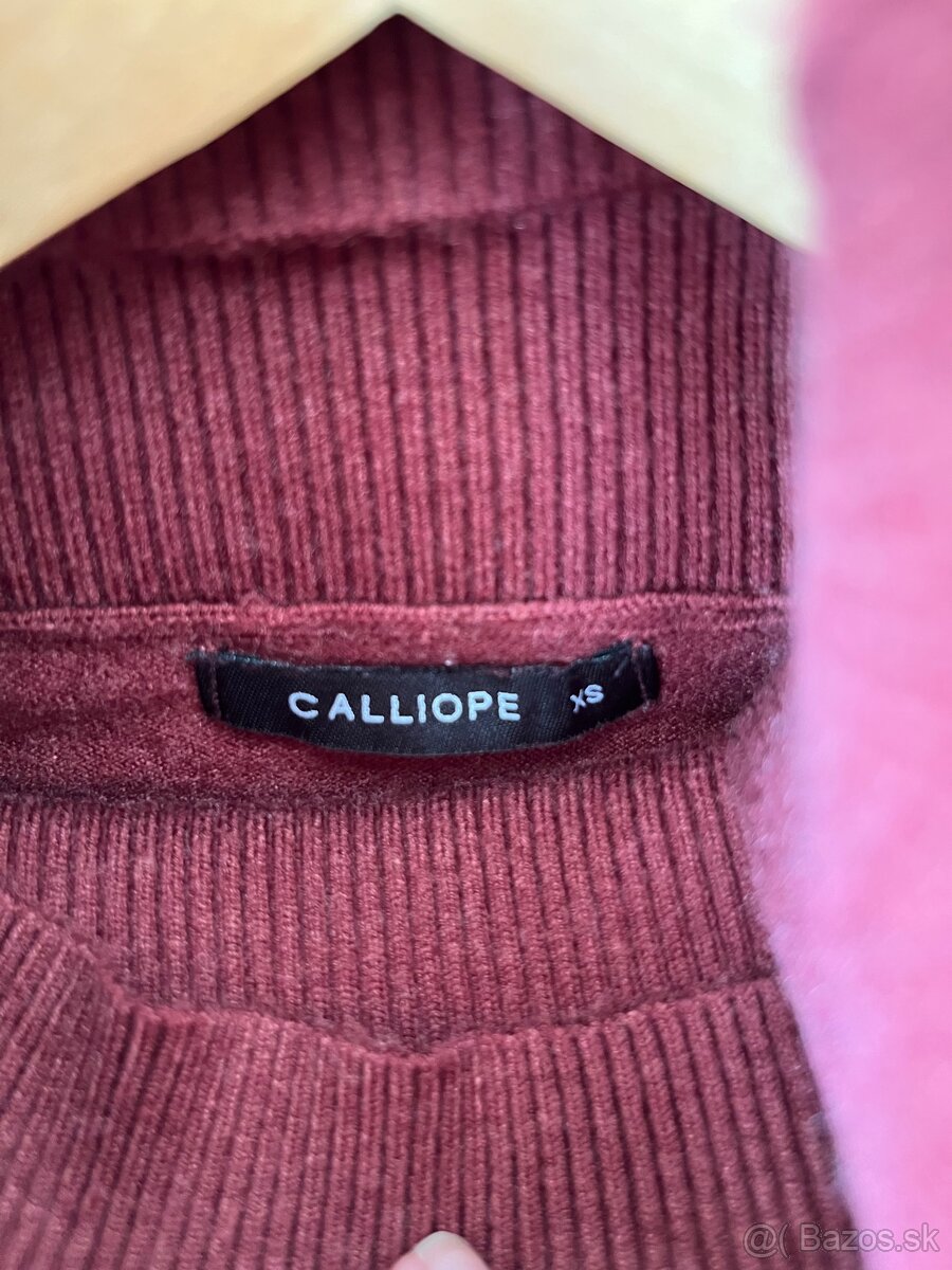 Svetrové rolákové šaty XS - 3