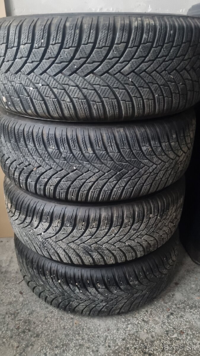 Zimne pneu s original diskami citroen c3, 205/55 r16 - 3