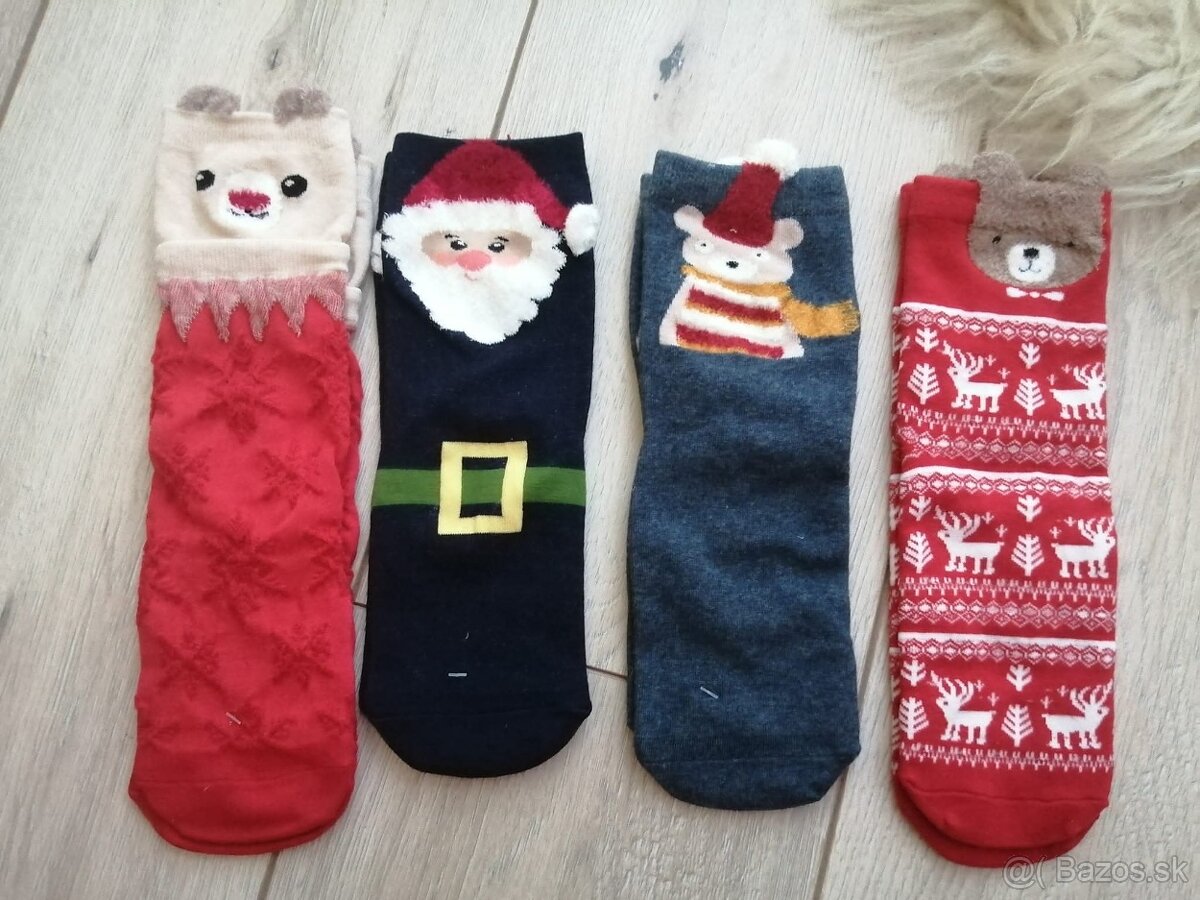 Dámske vianočné ponožky 4ks, 35-38 - 3