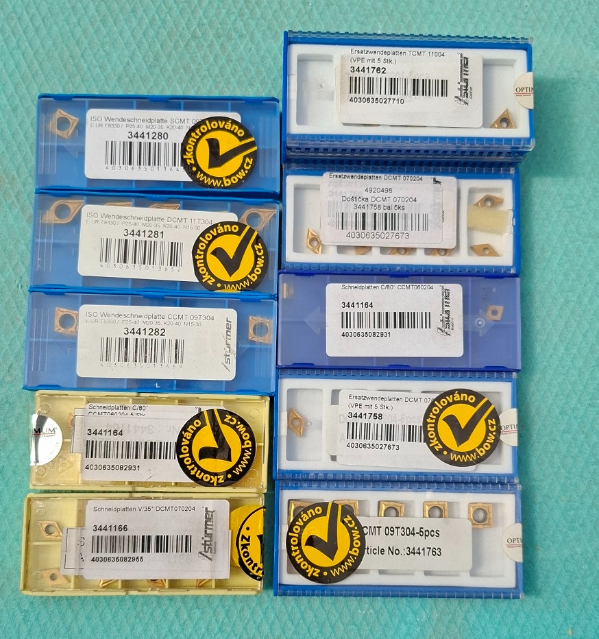 Rezné plátky, fréza - rôzne komponenty - 3