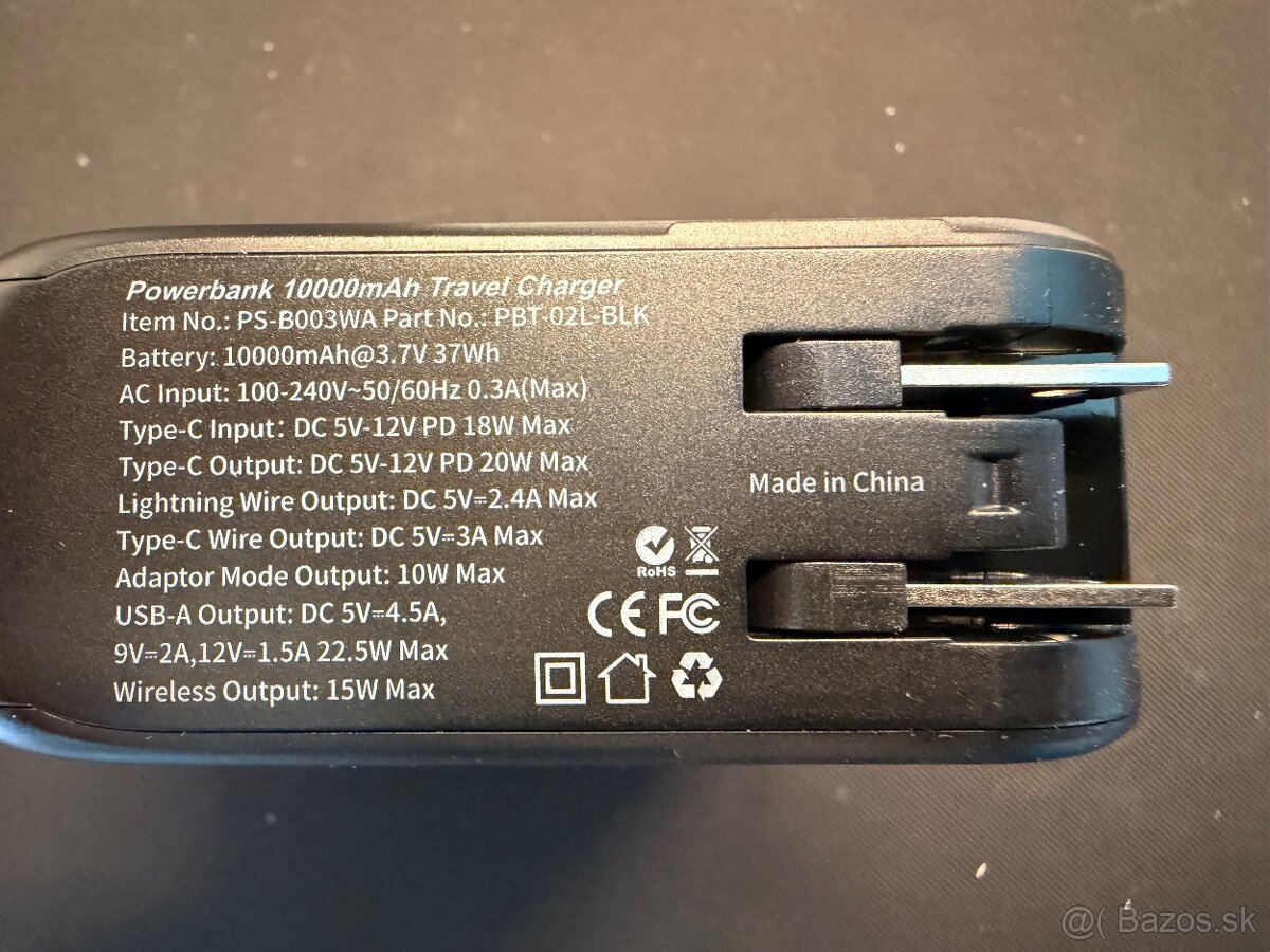 Nabíjačka + Power Banka 10000mAh - 3