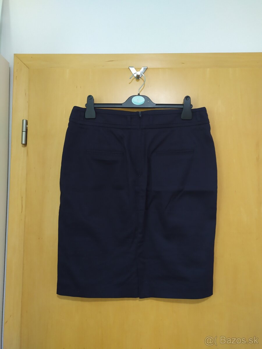 Elegantná tmavomodrá sukňa Camaieu - 3