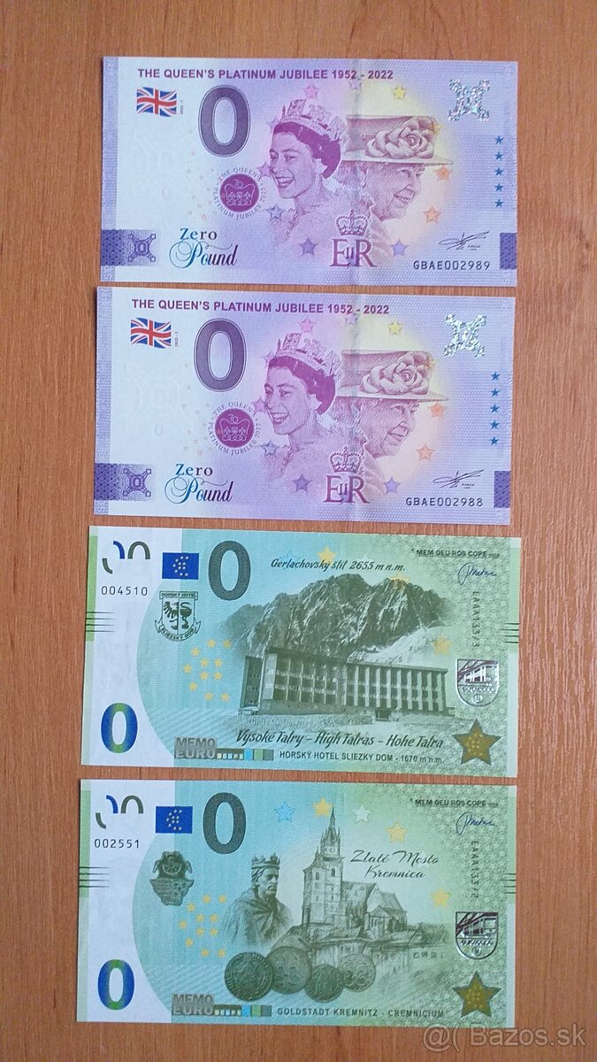 0 euro bankovka, 0 euro souvenir, 0€ bankovka 5 - 3