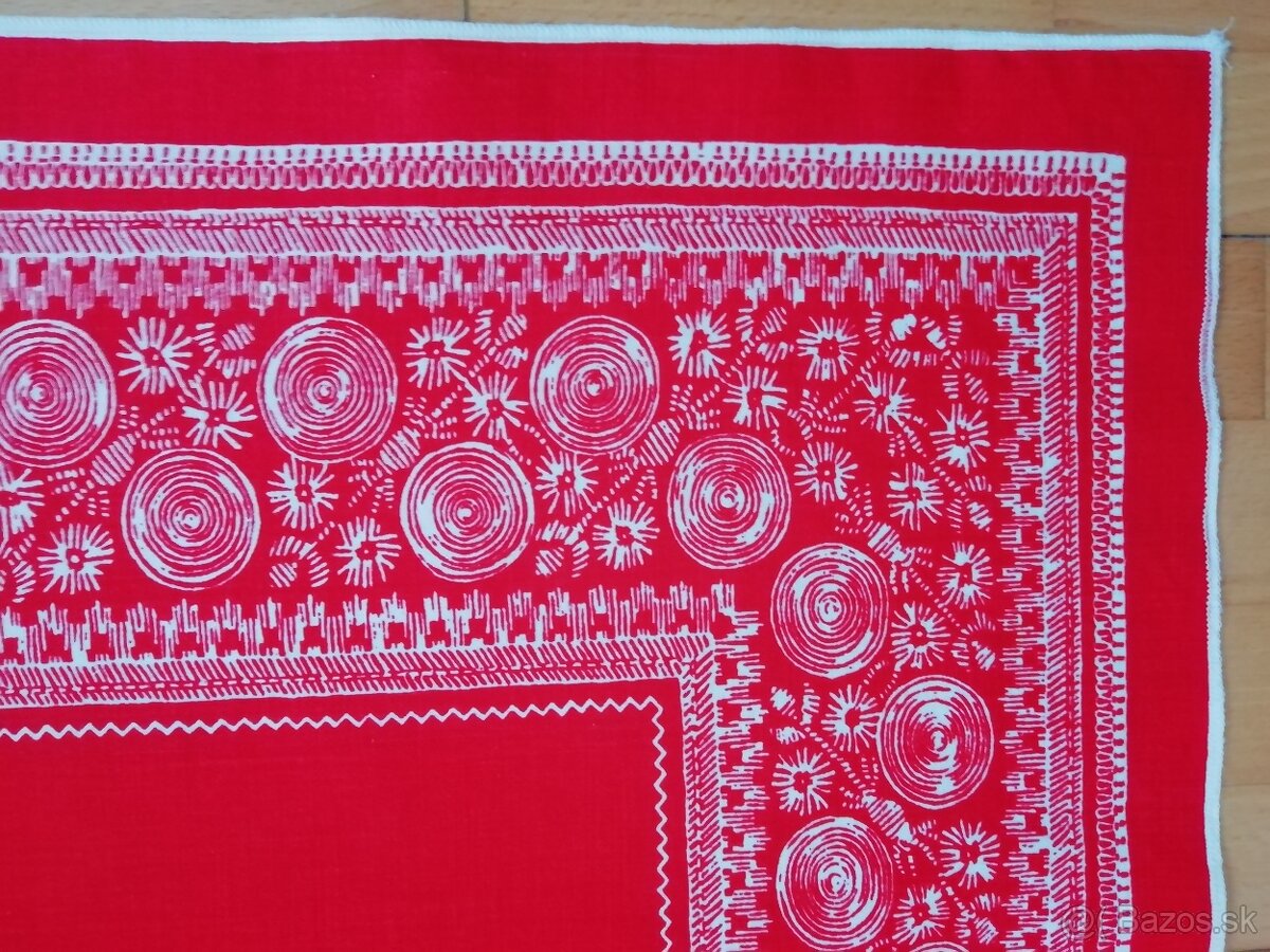 RETRO OBRUSY ĽANOVÉ VZOROVANÉ - 3