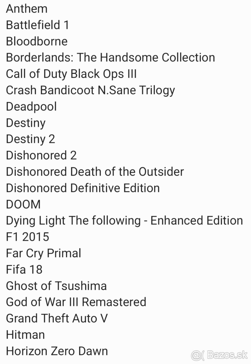 Playstation účet s hrami - 3