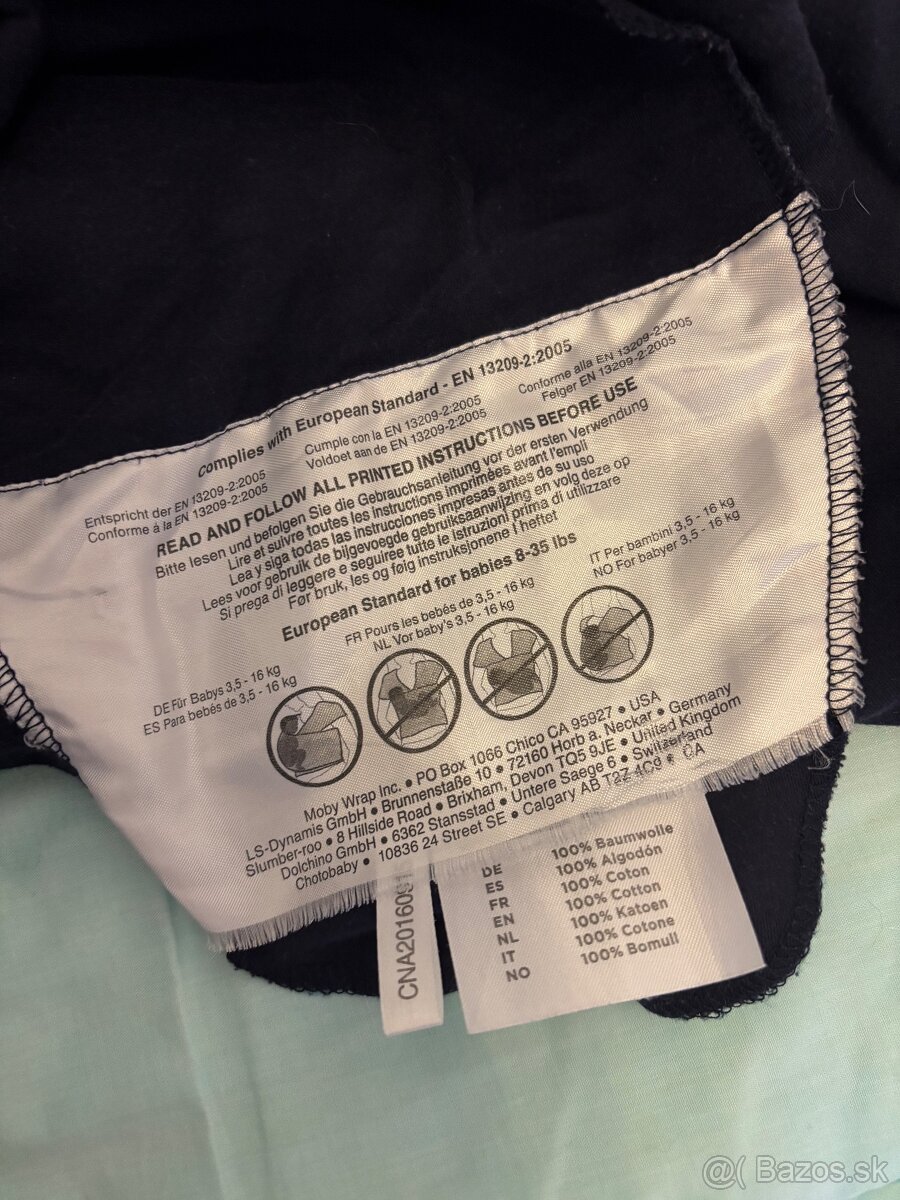 Satka na nosenie babatka Moby - 3