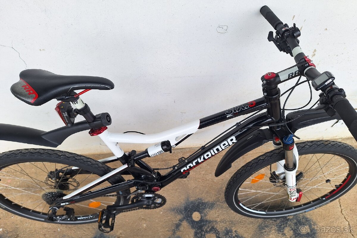Celoodpružený horský bicykel Rockrider SIX.5 - 3