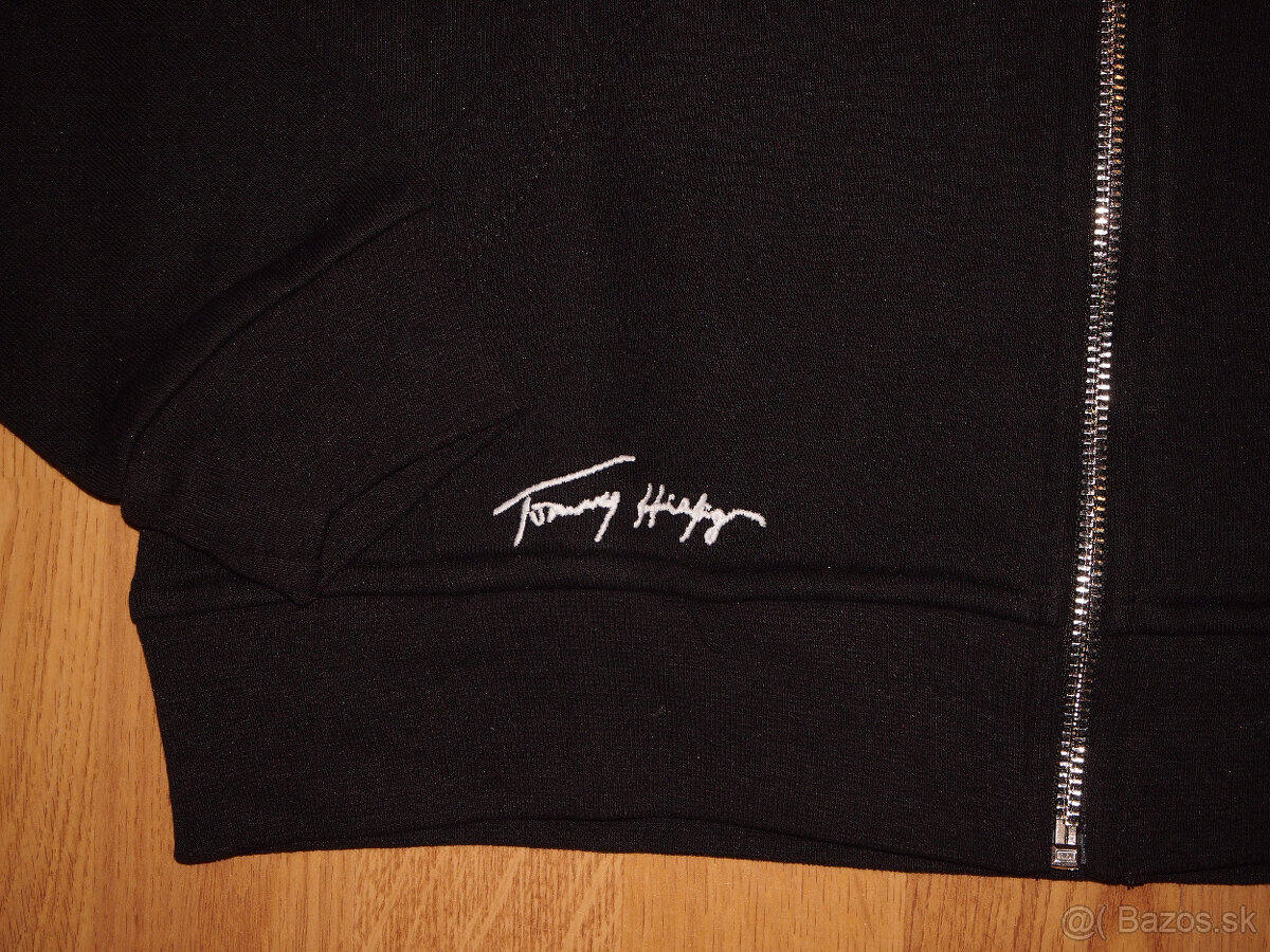 Tommy Hilfiger dámska mikina na zips čierna - 3