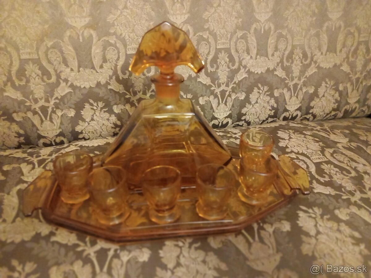 Likérová súprava - art- deco - 3