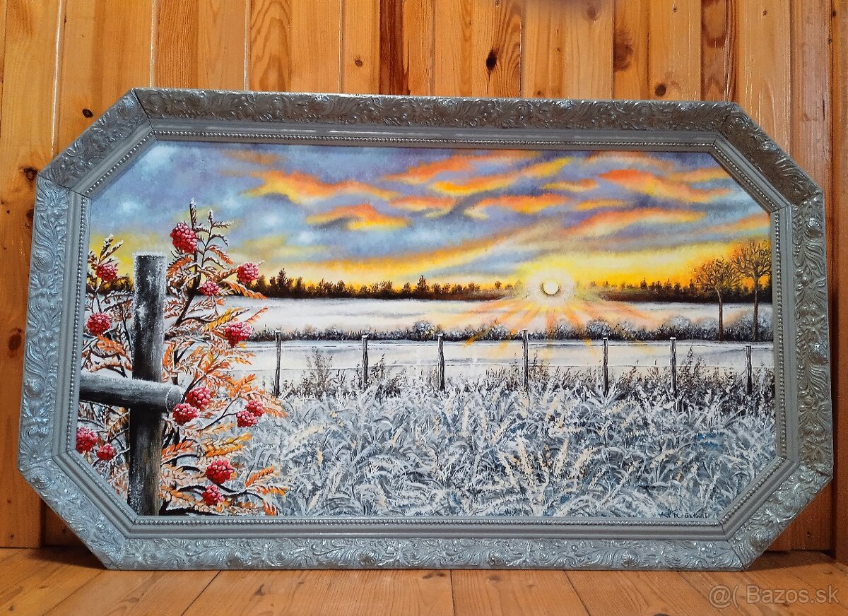 Obraz v starom drevenom ráme 100x60 - 3