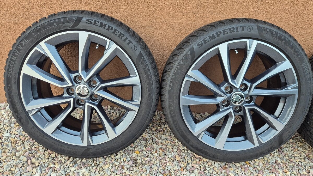 Predam krasne kolesá Škoda 5x100 r17+zimne pneumatiky - 3