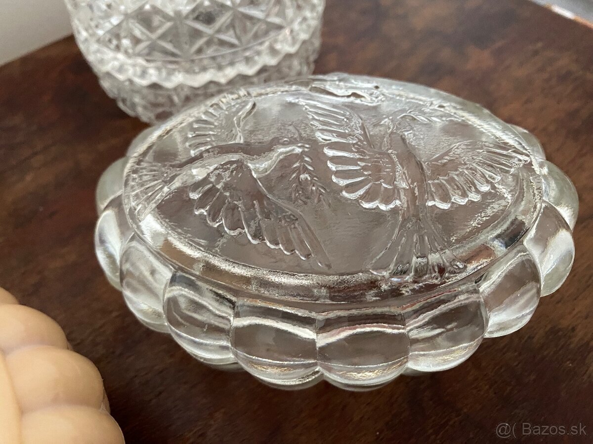 Sklenene dozy/ sperkovnice - 3