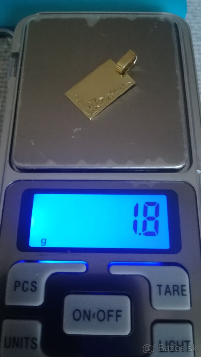 Zlatý prívesok PLATNIČKA - 3