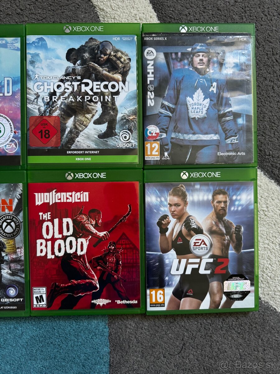 Xbox one hry KS/8€ - 3