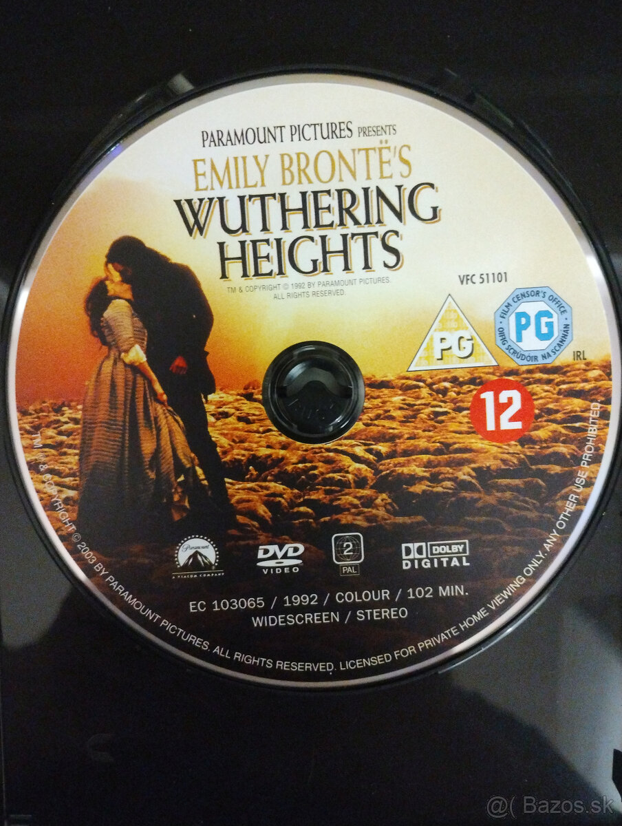 DVD film Búrlivé výšiny (Wuthering Heihts) - 3