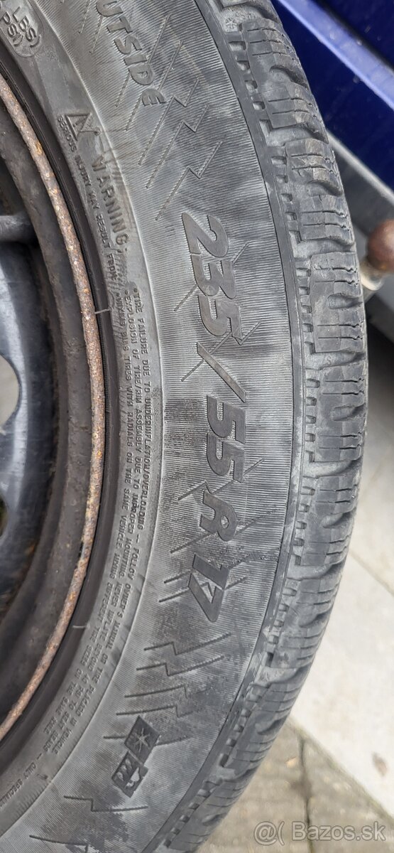 Plechové disky + zimné pneu + puklice Ford - 3