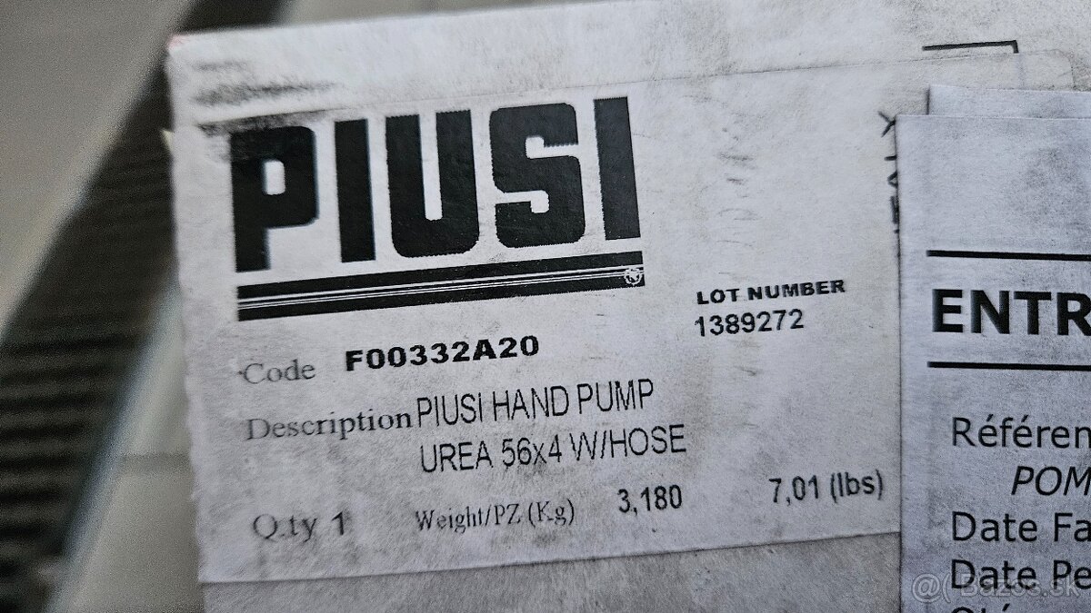 Piusi rucne cerpadlo Voda/AdBlue pre SUD - 3