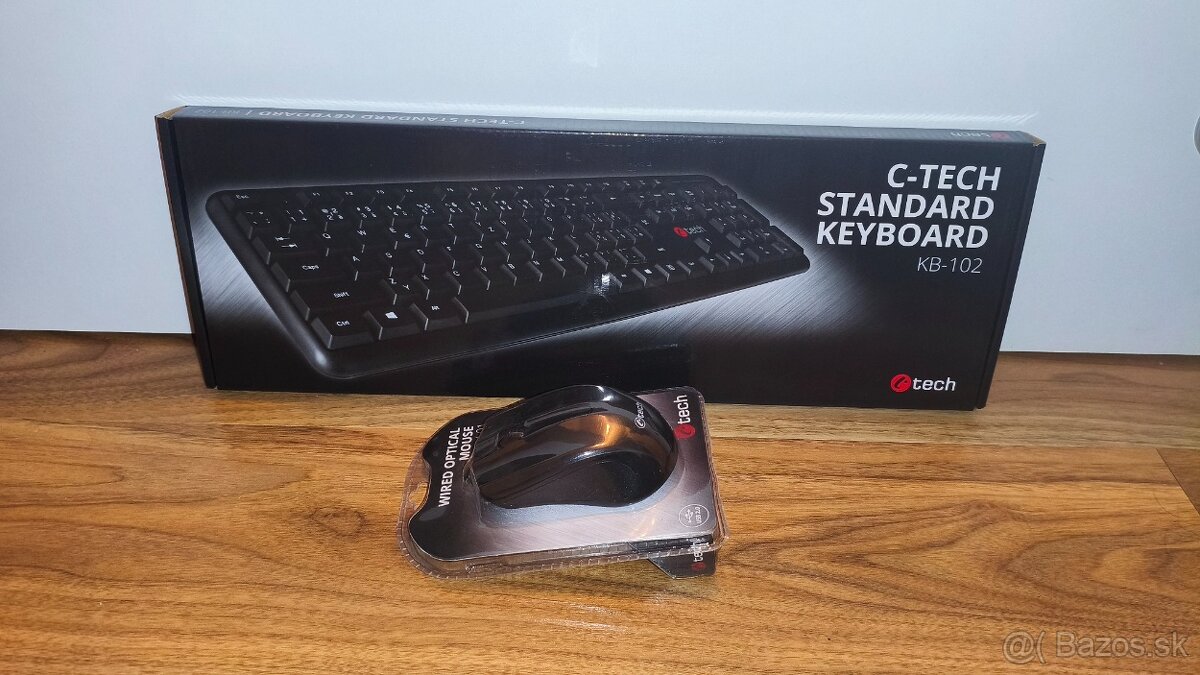 C-TECH KB-102 klávesnica a myš,USB,káblová,nová,výhodná cena - 3