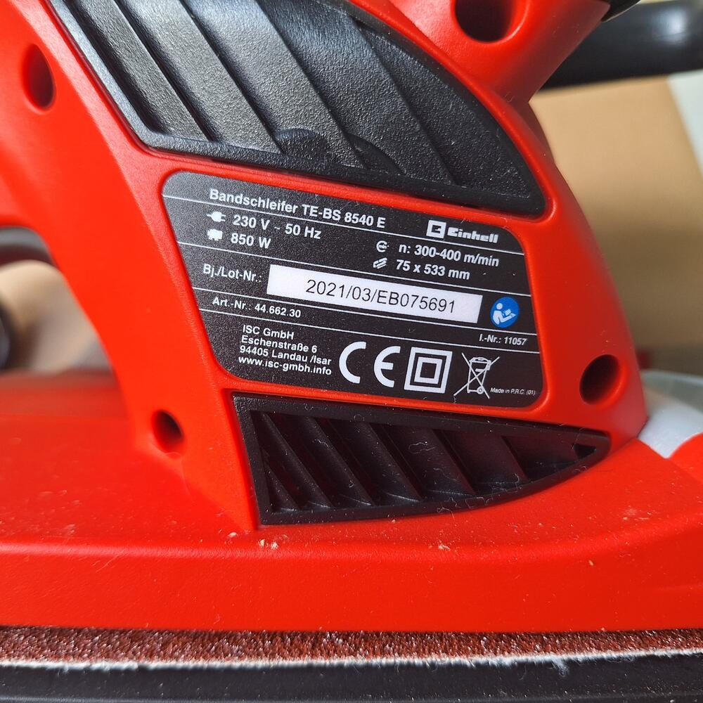 Pasová brúska 850W TE-BS 8540 E + 18ks brúsny papier - 3
