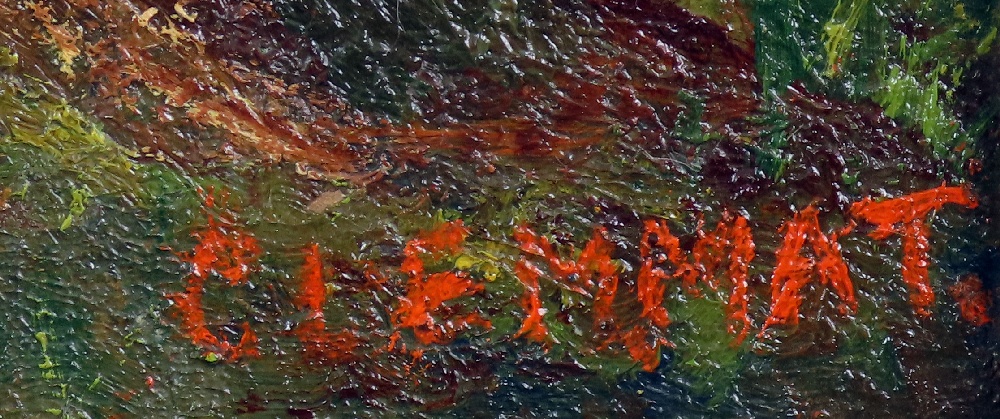 Clemmat - Na paši olej dobový pozlatený rám - 3