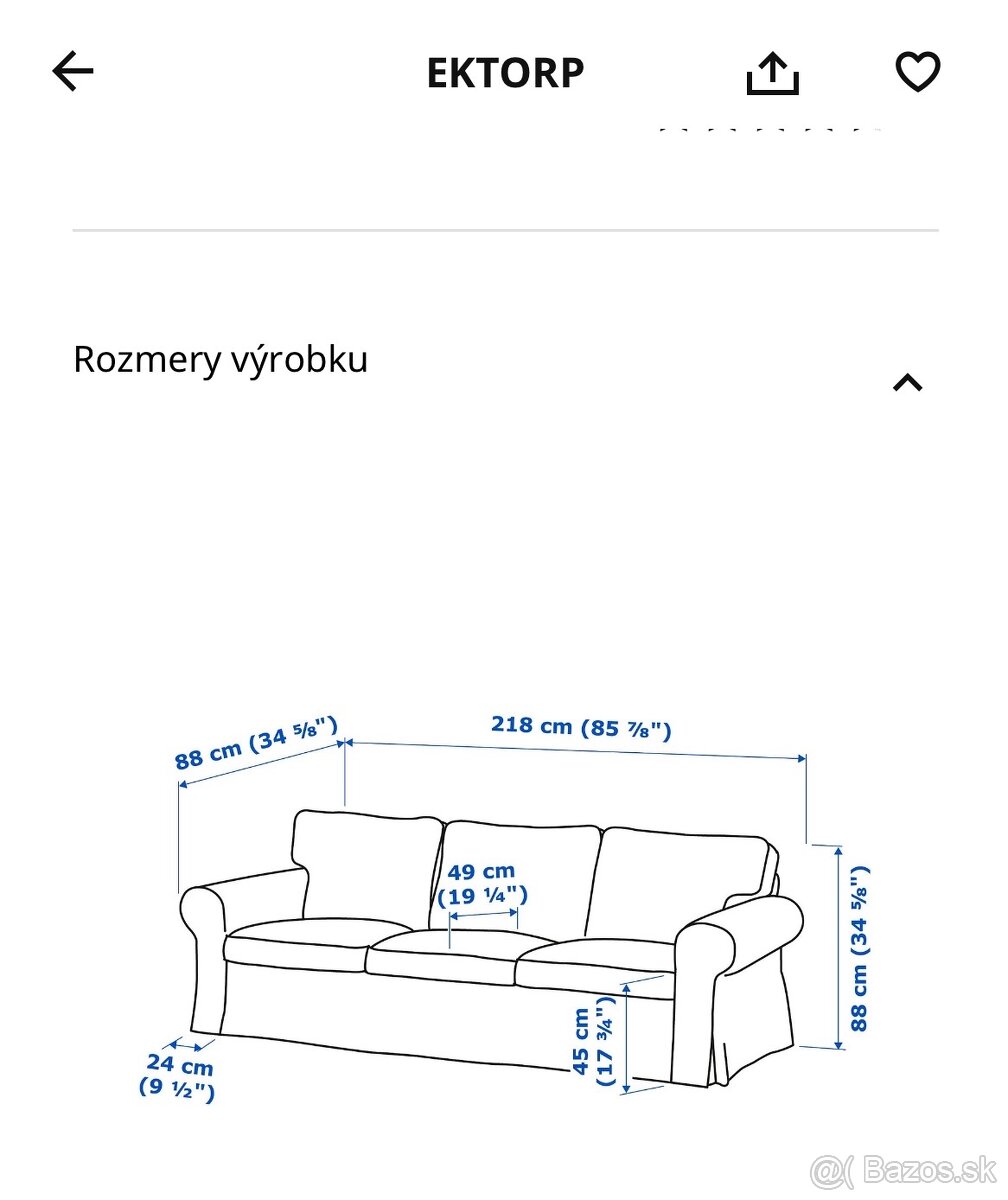 Ikea sedacia súprava - 3