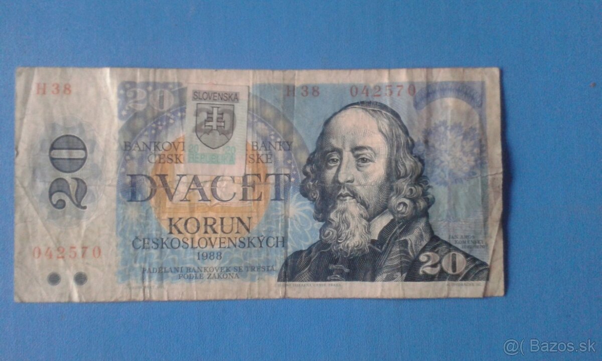 Bankovky Československo. - 3