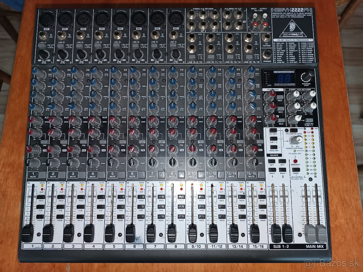 Predám mixpult Behringer Xenyx 2222FX - 3