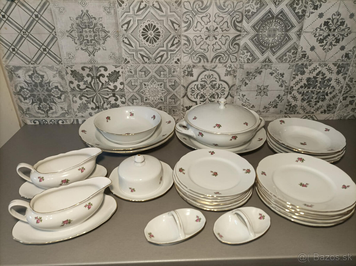 Obedová súprava Bohemia Csechoslovakia - 3