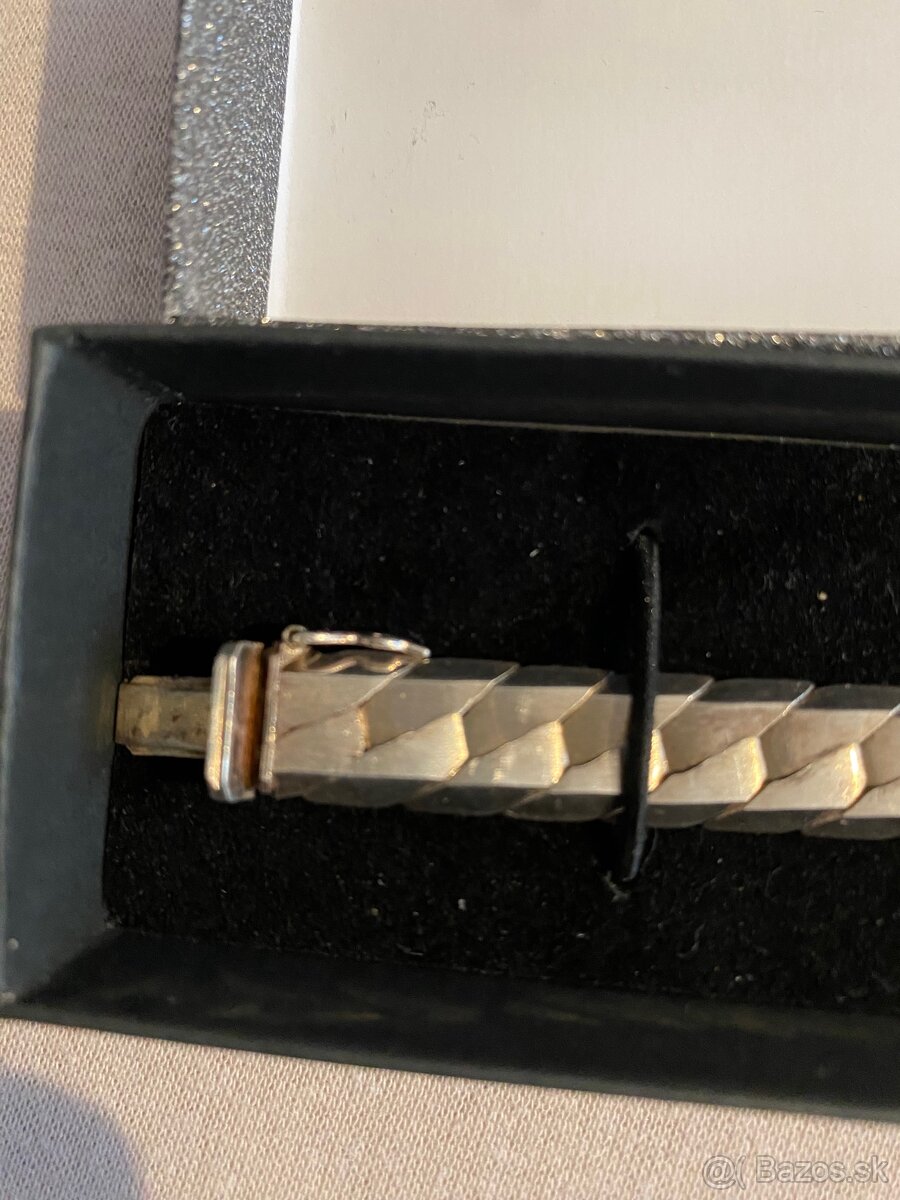 Predám stary šperk striebornu retiazku s puncom - 3