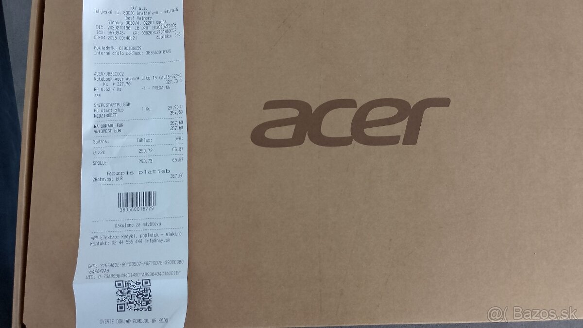Notebook Acer Aspire lite - 3