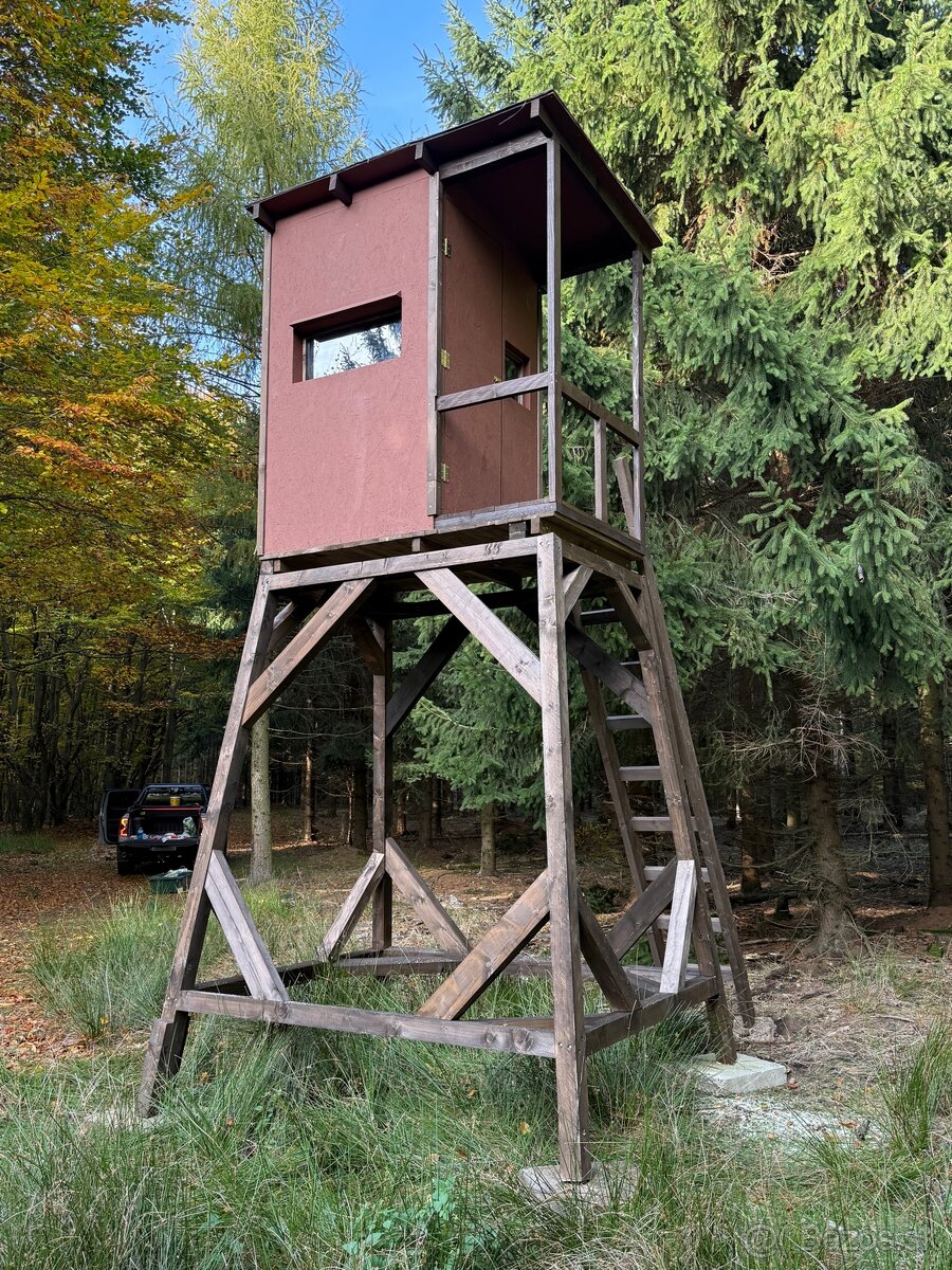 Poľovnícky posed , zateplený , s terasou - 3