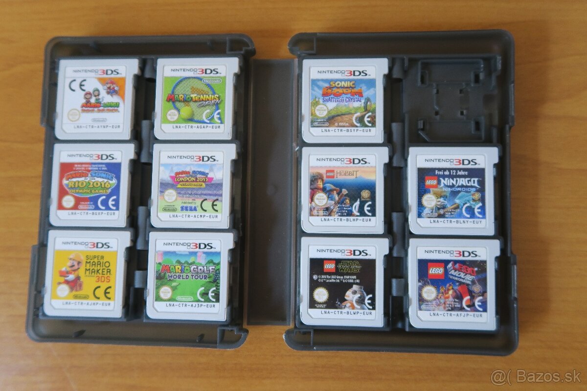 Nintendo 3DS hry - 22 kusov v obale (PP/BA) - 3