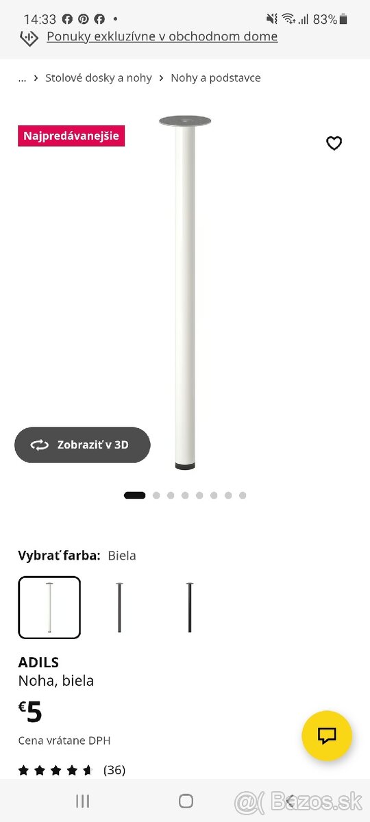 10 stolovych nôh IKEA - 3