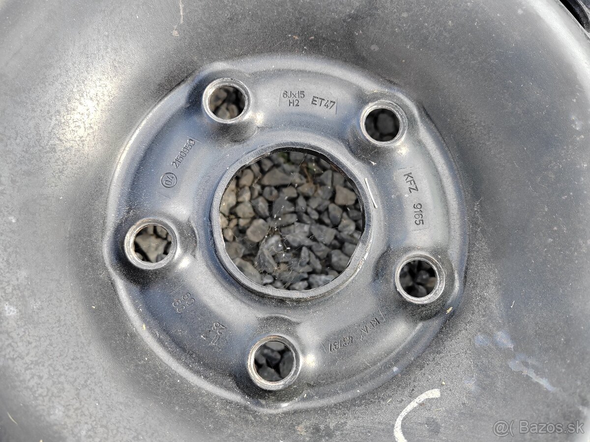 Plechové disky 5x112 R15 57.1mm - 3