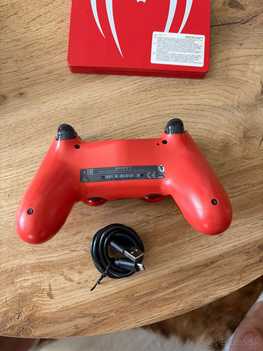 Ps4 dualshock - cerveny (crystal translucent) - 3
