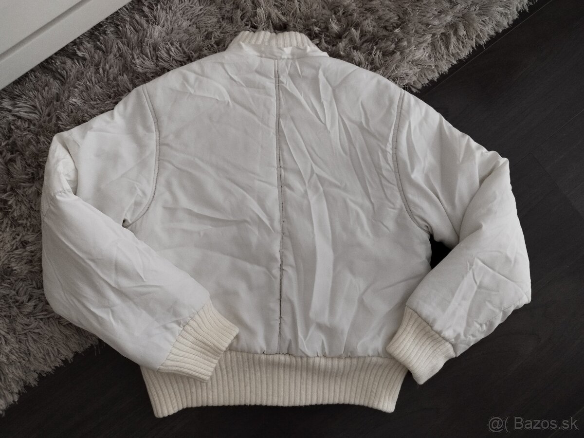 Biela puffer dámska bunda M/38 - 3