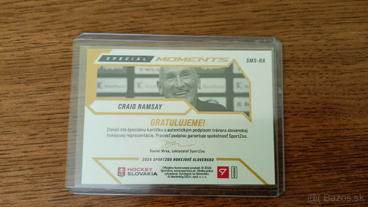 ZBERATEĽSKÝ SKVOST Craig Ramsay hokejová / zberateľská karta - 3