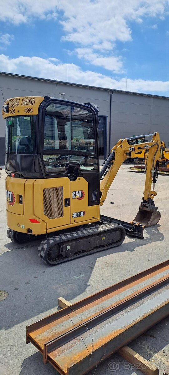 Minibagr CAT 301.8, rok výroby 2023, 530 motohodin, TOP - 3