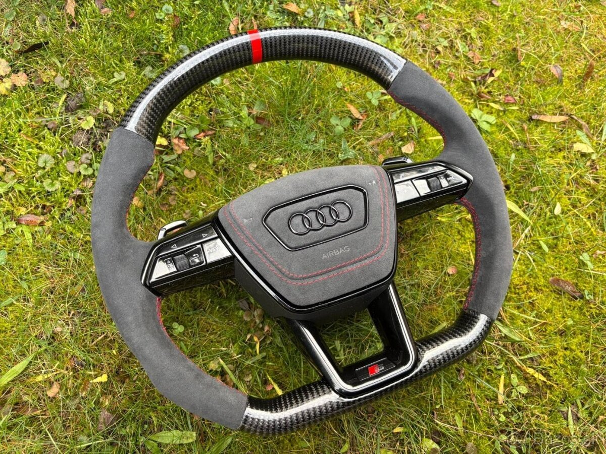 AUDI KARBON / ALKANTARA SPORTOVY VOLANT -vyhrievaný- - 3