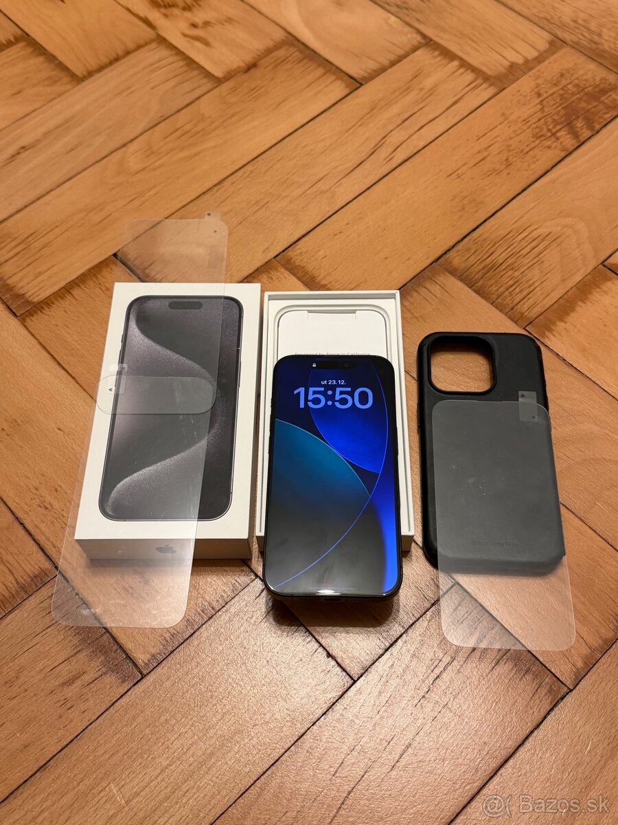 iPhone 15 PRO 512GB ČIERNY 88% BATÉRIA KRÁSNY STAV - 3